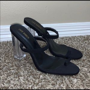 Cape Robbin clear Heels sandals
